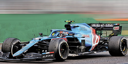 ALPINE F1 TEAM A521 – ESTEBAN OCON – WINNER HUNGARIAN GP 2021 1:43 model