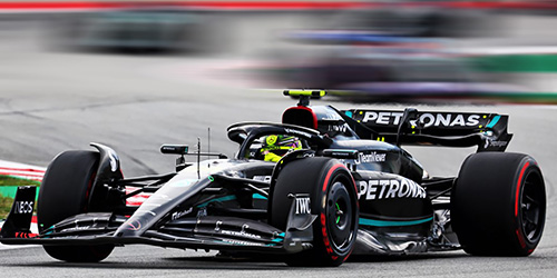 MERCEDES-AMG PETRONAS FORMULA ONE TEAM F1 W14 E PERFORMANCE – LEWIS HAMILTON – 2ND SPAIN GP 2023 1:43 model