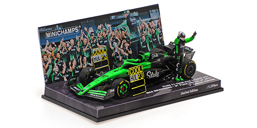 STAKE F1 TEAM KICK SAUBER C45 – HUELKENBERG – 3RD BRITISH GP 2025 – 1ST PODIUM - L.E. 1236 pcs. 1:43 model