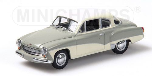 WARTBURG A 311 COUPE – 1958 – GREY/WHITE 1:43 model
