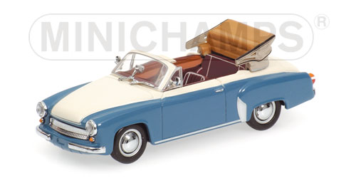 WARTBURG A 311 CABRIOLET – 1958 – BLUE/WHITE L.E. 1008 pcs. 1:43 model