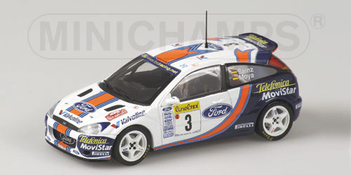 FORD FOCUS – SAINZ/MOYA – TEAM FORD – RALLYE MONTE CARLO 2001 1:43 model
