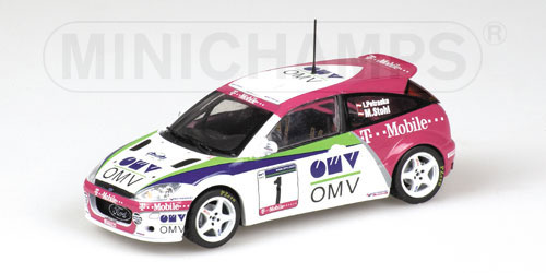 FORD FOCUS RS – STOHL/PETRASKO – WRC 2001 – RALLY BURGENLAND 2002 1:43 model