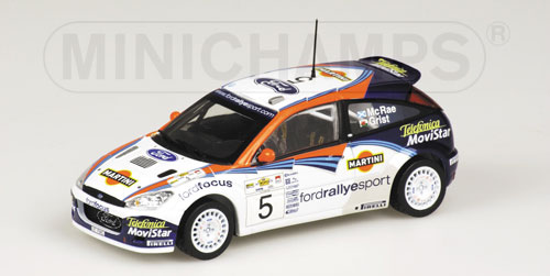 FORD FOCUS RS – McRAE/GRIST – WINNER – RALLYE AKROPOLIS 2002 1:43 model