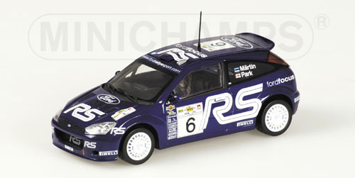 FORD FOCUS RS WRC AKROPOLIS 2002 1:43 model