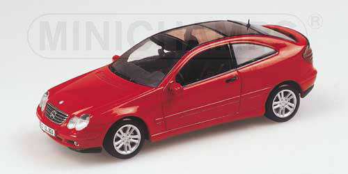 MERCEDES-BENZ C-CLASS SPORTS COUPE (CL203) – 2001 – RED 1:43 model