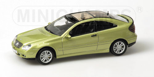 MERCEDES-BENZ C-CLASS SPORTS COUPE (CL203) – 2001 – GREEN METALLIC 1:43 model