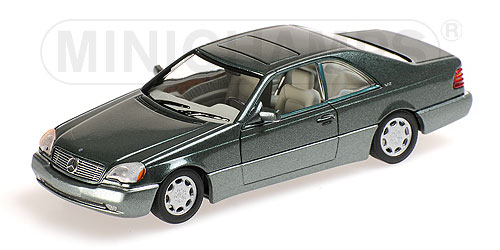 MERCEDES-BENZ 600 SEC COUPE (C140) – 1992 – GREEN METALLIC L.E. 1008 pcs. 1:43 model