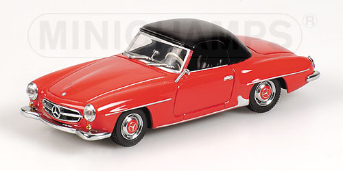 MERCEDES-BENZ 190 SL HARDTOP – 1955 – RED/BLACK 1:43 model