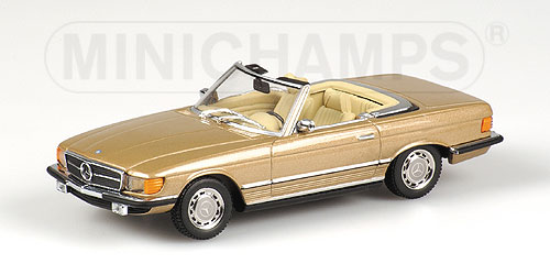 MERCEDES-BENZ 350 SL CABRIOLET (R107) – 1972 – GOLD METALLIC 1:43 model