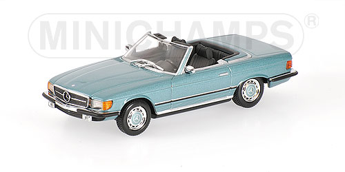 MERCEDES-BENZ 350 SL CABRIOLET (R107) – 1971 – BLUE METALLIC 1:43 model