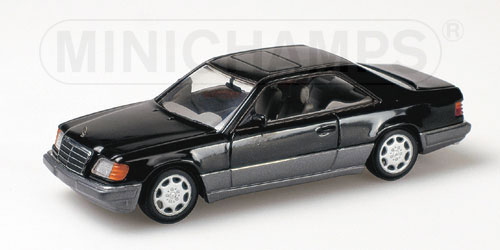 MERCEDES-BENZ E-CLASS COUPE – 1994 – BLUE-BLACK METALLIC 1:43 model