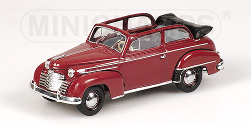 OPEL OLYMPIA CABRIOLET – 1952 – DARK RED L.E. 1952 pcs. 1:43 model