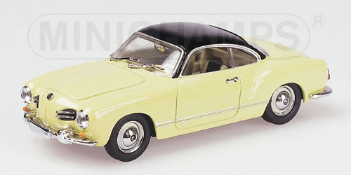 VOLKSWAGEN KARMANN GHIA COUPE – 1955 – BEIGE/BLACK L.E. 1536 pcs. 1:43 model