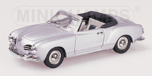 VOLKSWAGEN KARMANN GHIA CABRIOLET – 1957 – SILVER L.E. 1200 pcs. 1:43 model