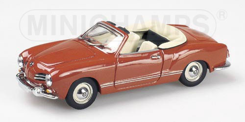 VOLKSWAGEN KARMANN GHIA CABRIOLET – 1957 – CORAL RED L.E. 1200 pcs. 1:43 model