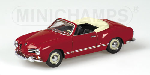 VOLKSWAGEN KARMANN GHIA CABRIOLET – 1957 – RED 1:43 model