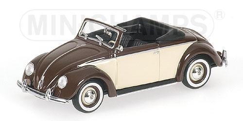 VOLKSWAGEN HEBMUELLER CABRIOLET – 1949 – BROWN/CREME L.E. 1536 pcs. 1:43 model