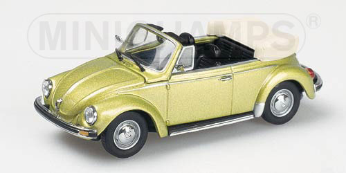 VOLKSWAGEN 1303 CABRIOLET – 1972 – SATURN YELLOW 1:43 model