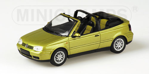 VOLKSWAGEN GOLF CABRIOLET – 1999 – GOLD METALLIC 1:43 model