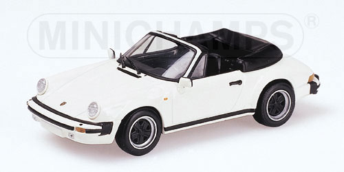 PORSCHE 911 CARRERA CABRIOLET – 1983 – WHITE 1:43 model