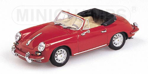 PORSCHE 356 C CABRIOLET – 1963 – RED 1:43 model
