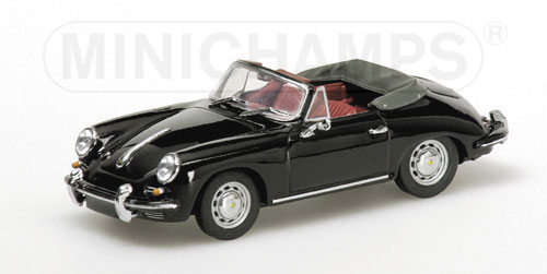 PORSCHE 356 C CABRIOLET – 1965 – BLACK 1:43 model