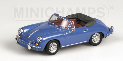 PORSCHE 356 C CABRIOLET – 1965 – BLUE 1:43 model
