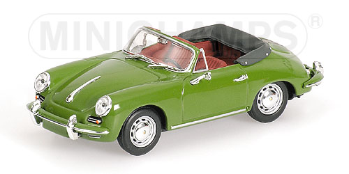 PORSCHE 356 C CABRIOLET – 1965 – GREEN L.E. 2112 pcs. 1:43 model