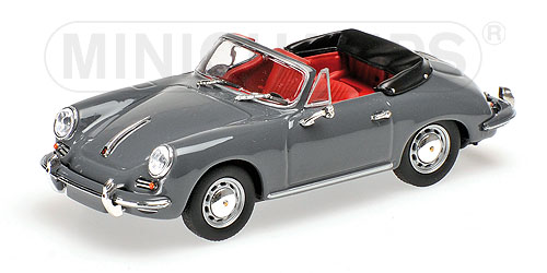 PORSCHE 356 C CABRIOLET – 1965 – GREY L.E. 336 pcs. 1:43 model