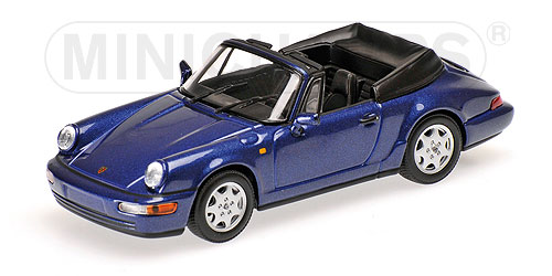 PORSCHE 911 CARRERA 2 CABRIOLET – 1990 – BLUE METALLIC L.E. 252 pcs. 1:43 model