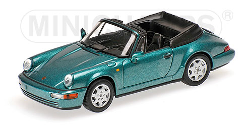 PORSCHE 911 CARRERA 2 CABRIOLET – 1990 – TURQUOISE L.E. 252 pcs. 1:43 model