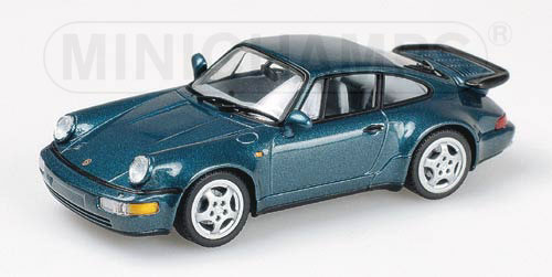 PORSCHE 911 TURBO – 1990 – TURQUOISE METALLIC 1:43 model