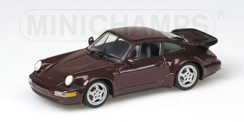 PORSCHE 911 TURBO – 1990 – RED METALLIC 1:43 model