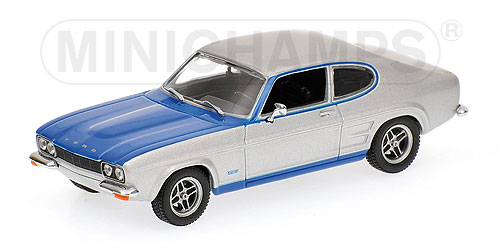 FORD CAPRI RS 2600 – 1972 – SILVER/BLUE L.E. 744 pcs. 1:43 model