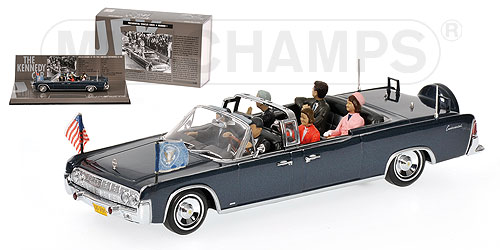 LINCOLN CONTINENTAL – 1961 – ‘JOHN FITZGERALD KENNEDY’ – WITH FIGURINES 1:43 model