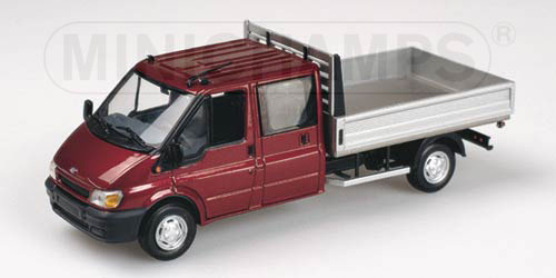 FORD TRANSIT DOKA PRITSCHE – 2000 – RED METALLIC L.E. 1111 pcs. 1:43 model