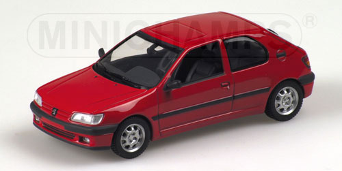 PEUGEOT 306 2-DOOR SALOON – 1995 – RED 1:43 model