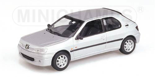 PEUGEOT 306 2-DOOR SALOON FACELIFT – 1998 – SILVER 1:43 model