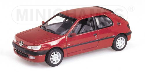 PEUGEOT 306 2-DOOR SALOON – 1998 – RED METALLIC 1:43 model