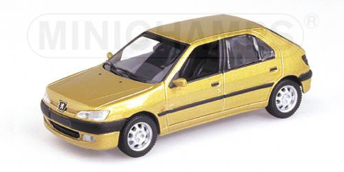 PEUGEOT 306 4-DOOR SALOON FACELIFT – 1998 – GOLD METALLIC 1:43 model