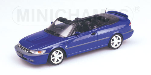 SAAB 9-3 AERO CABRIOLET – 2001 – BLUE METALLIC L.E. 2016 pcs. 1:43 model