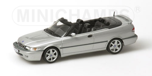 SAAB 9-3 AERO CABRIOLET – 2001 – SILVER L.E. 1824 pcs. 1:43 model