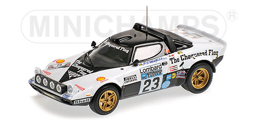 LANCIA STRATOS RALLY – ‘THE CHEQUERED FLAG’ – WALFRIDSON/FRAZER – RAC RALLY 1976 L.E. 528 pcs. 1:43 model