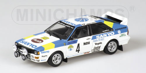 AUDI QUATTRO – BLOMQUIST/CEDERBERG – RALLY SWEDEN – 1982 1:43 model
