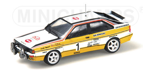 AUDI QUATTRO – ROEHRL/GEISTDOERFER – WINNER RALLY MONTE CARLO – 1984 1:43 model