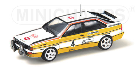 AUDI QUATTRO – MIKKOLA/HERTZ – 3RD RALLY MONTE CARLO – 1984 1:43 model