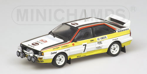AUDI QUATTRO – BLOMQUIST/CEDERBERG – 2ND RALLY MONTE CARLO – 1984 1:43 model