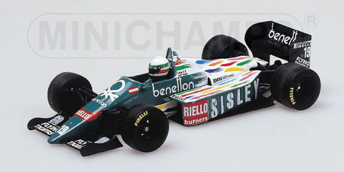 BENETTON 186 F1 T. FABI 1986 1:43 model