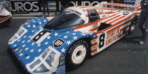 PORSCHE 956L – ‘STARS+STRIPES’ – FOLLMER/MORTON/MILLER No.8 – 24H LE MANS 1986 1:43 model